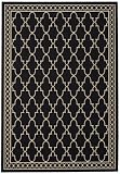 Safavieh Courtyard Collection CY5142D Black and Sand Indoor/ Outdoor Area Runner, 2-Feet 4-Inch by 6-Feet 7-Inch
