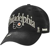 NHL Reebok Philadelphia Flyers Garment Wash Adjustable Slouch Hat - Black