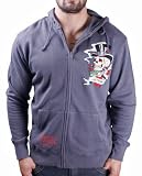 ED HARDY Christian Audigier Platinum Smoking Mens Hoodie