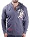 ED HARDY Christian Audigier Platinum Smoking Mens Hoodie Gray Size M