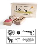 Wee Gallery Rubber Stamp Set, Safari