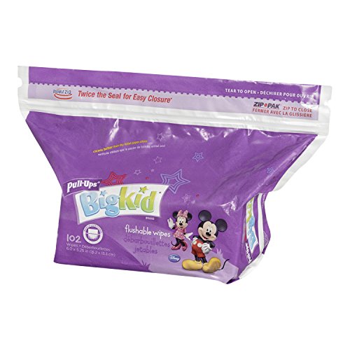 Huggies PullUps Flushable Moist Wipes Refill, 102 Count (Pack of 8