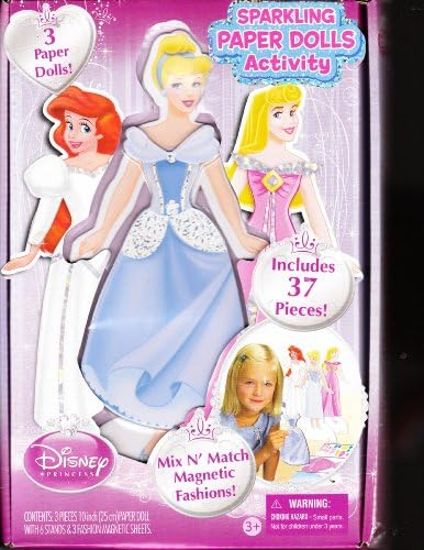Disney Princess Magnetic Sparkling Paper Dolls Activity