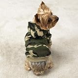 Dog Sweatshirt - Green Camo Dog Hoodie - Small