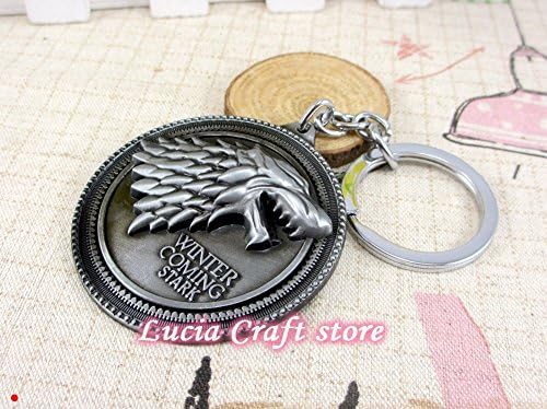 5.5*5.5cm 2 colors options Game of Thrones Keychain Pendant Accessories 1pc/lot (Color 2)