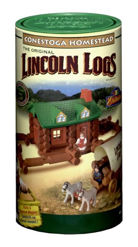 Childrens Toyshop  Toys : K'NEX Conestoga Homestead Lincoln Logs Building Set