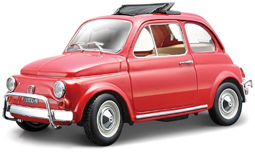 Bburago 15622099 - Bijoux Fiat 500 L (1968), scala 1:24, modellini assortiti