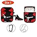 AJ Airpods Case ,Cute Cool Design 3D Fashion Character Silicone Fun Keychain Cases for Kids Teens Boys Men for Airpods 1&2 Cover(Red Flying Man)?