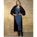 Signature Silk Cashmere Knit Collection: Kimono-Sleeve Cardigan 
(plus-size 1X HTHR-CHARCOAL)