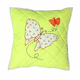 Patch Magic Sundress Butterfly Toss Pillow, 16-Inch by 16-Inch