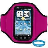 Purple Moisture Resistant Durable Neoprene Workout Armband for Sprint HTC E ....