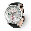 Lacoste -2010344 - Montre Homme - Quartz Analogique - Chronographe - Bracelet en Cuir Noir