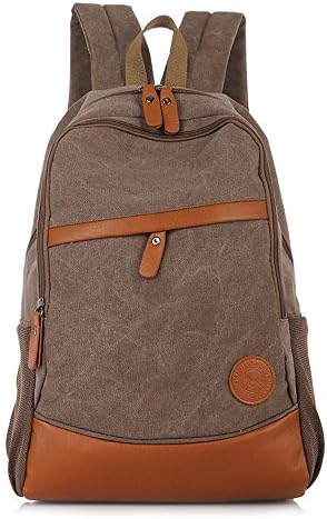 Vere Gloria Men Women School Backpack Bags, Business Leisure Travel Backpack For Teenage Girls Boys, Korean Tidal Shoulder Computer Bag For Middle High School College Students (coffe)