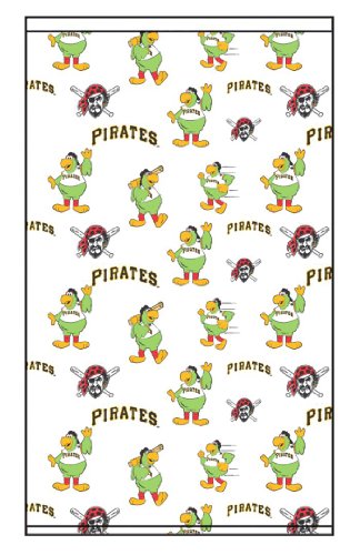 Roller Shades MLB Pittsburgh Pirates Mascot Pattern - White Background 0571_0010