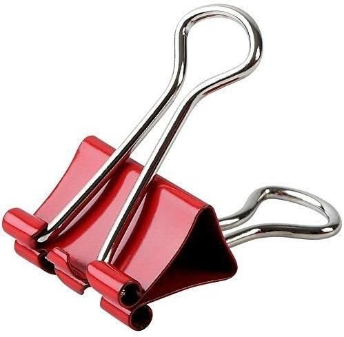 2Pcs 51mm 2" Binder Clips, small Size Metal Paper Binding Office Random Color
