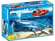 Playmobil Researcher on Boat and Whale