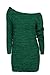 ANGVNS Knitted One Off Shoulder Chunky Knitted Sweater Jumper Dress