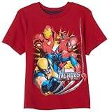 MARVEL Boys 2-7 Heroes Short Sleeve Tee