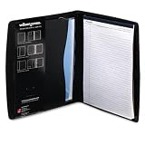 Wilson Jones Padfolio/Sorter, Polypropylene, Clear Dividers with Tabs, Pen/Card Holders, Black (55764)