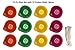 Handmade multicolor Earthen Traditional Diya Oil Lamp with 12 Cotton Batti/Wicks with Free Door Valance...RANDOM COLORS