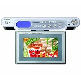 Curtis KCR2164A  7-Inch Undercabinet Digital Alarm Clock Radio with LCD TV