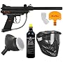 Black Maxx Semi Auto w/ Bottom Line Starter Paintball Gun Kit - Black