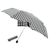 totes(トーツ) 折りたたみ傘 ブレラスレンダーYD Black Gingham 21472の画像