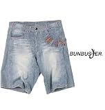 BUNBUSTER デニムハーフパンツ （オフホワイト×ネイビー） （100 110 120 130 140）