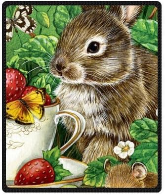 Nice Chipmunk Fleece Throw Blanket - Blanket 50" x 60" (Medium)