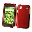 Samsung Vibrant T959 Galaxy S (T-Mobile) Rubberized Snap On Protector Hard Case, Red