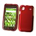 Samsung Vibrant T959 Galaxy S (T-Mobile) Rubberized Snap On Protector Hard Case, Red