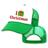 I Heart Love Christmas Mesh Trucker Hat Cap