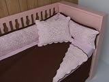 Seville - Pink/Brown 5Pc. Crib Bedding Set