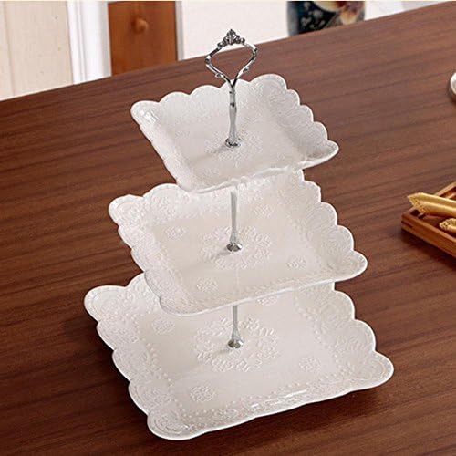 Stainless Steel Cupcake Stand Cake 3 Tier Tower Display Part Wedding Party Set