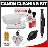 Canon Optical Lens and Digital SLR Camera Cleaning Kit with Brush, Microfiber Cloth, Fluid and Tissue + Accessory Kit for EOS 1Ds, 1Ds Mark II, III, IV, 40D, 50D, 60D, 5D, 7D, Rebel XT, XTi, XS, XSi, T1i and T2i