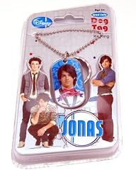 Jonas Brothers Joe Dog Tag Keychain Necklace