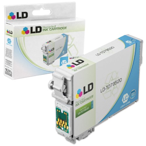 LD © Remanufactured Replacement for Epson T079520 (T0795) Light Cyan High Yield Ink Cartridge for use in Epson Stylus 1400 and Artisan 1430 Printers