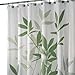 iDesign Leaves X-Long Shower Curtain, Green, 72-Inch by 96-Inch