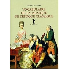 Vocabulaire de la musique de l'�poque classique