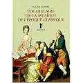 Vocabulaire de la musique de l'�poque classique