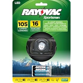Rayovac SE3AAHDLT-BX Sportsman Xtreme 6 Light modes LED Headlight