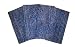 ArtisanStreet's Blue & White Dots 2-Ply Batik Napkins. Set of 4. Reversible Construct...