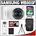 Samsung WB800F Smart Wi-Fi Digital Camera (White) with 8GB Card + Case + Accessory Kit