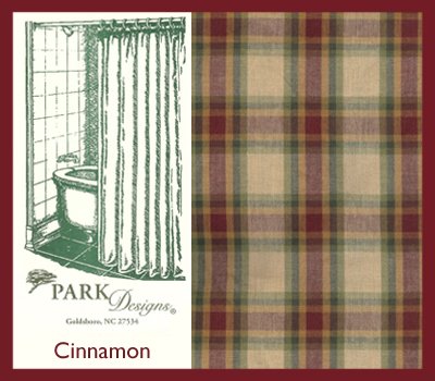 Park Designs Cinnamon Country Shower Curtain