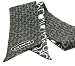 AUTHENTIC COACH NOVELTY BUCKLE SIGNATURE PONY TAIL SCARF (Black)