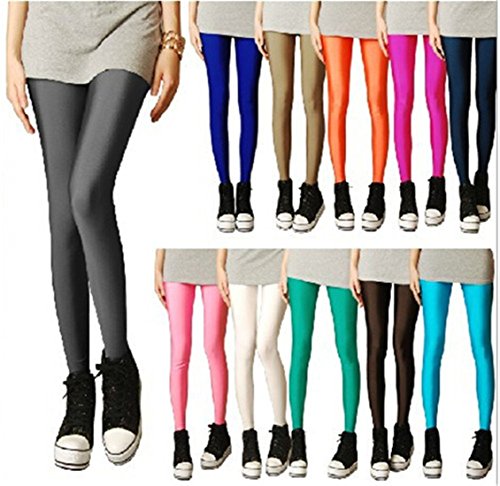 Women's Skinny Tights Long Spandex Stretch Sports Yoga Leggings Tights Jeggings