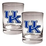 Kentucky Wildcats 2 Piece Rocks Glass Set NCAA College Athletics