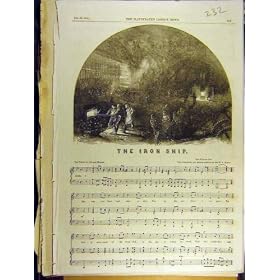 1853 Iron Ship Poetry Charles Mackay Bishop Score Print