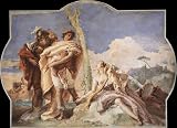 6 x 4 Greeting Card Tiepolo Villa Valmarana Rinaldo Abandoning Armida
