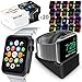 Orzly ULTIMATE PACK for Apple Watch (38 MM) - Pack Includes Orzly Compact-Stand & Multi-Pack of 20 Assorted Colour Orzly FacePlates